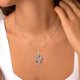 thumbnail image 5 of Necklace pectoral aves metalicas, Fire Inside Me Burns Brighter necklace, estilo moderno, duradero, para hombre, para mujer, para oficina, metal fino, diseño elegante, 100% original, uso, 5 of 7
