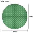 thumbnail image 6 of Green Christmas Snowflake Pattern Round Tablecloth 60"x60",Wrinkle Wipeable Table Cloth for Kitchen Dining Room Picnic Patio Party, 6 of 6