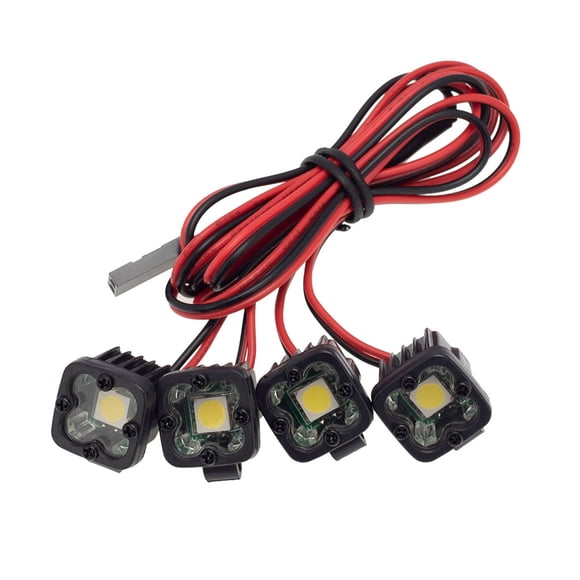 keepw Bumper Lamp Spotlight Lightweight Searchlight LED Light DIY Accessories for 1/10 Trx-4 SCX10 90046 Climbing Truck Replacement Type 1