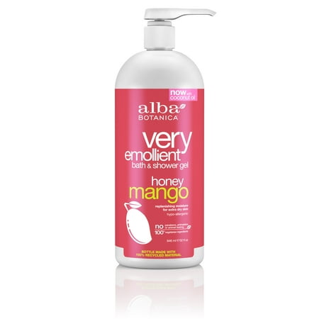 Alba Botanica Bath Gel, Honey Mango, 32 Fl Oz
