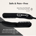 thumbnail image 4 of Aberlite EDC - Cepillo alisador de barba profesional con calefacción para hombres (para barbas de más de 1,27 cm) (negro), 4 of 5