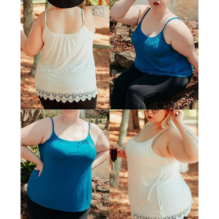 Women Swing Flowy Camisole with Built in Bra Vest Sleeveless Tank