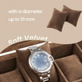 thumbnail image 4 of LEDREM 12-Slot Luxury Watch Box with Glass Top, Solid Wood Display Case with Velvet Pillows, Rustic Walnut, 4 of 5
