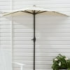 Mainstays Hillwood 7' White Half-Round Patio Umbrella