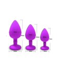 thumbnail image 1 of 3 tamaños Butt Anal Plug juguetes sexuales para Mujeres Hombres silicona suave masajeador erótico consolador estimulador vibrador juguetes anales adulto producto enchufe Tan Jianjun unisex, 1 of 2