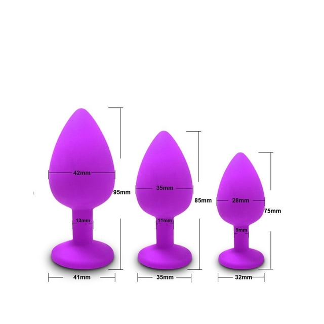 3 tamaños Butt Anal Plug juguetes sexuales para Mujeres Hombres silicona suave masajeador erótico consolador estimulador vibrador juguetes anales adulto producto enchufe Tan Jianjun unisex