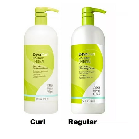 DevaCurl No-Poo Zero Lather Conditioning Curl Cleanser, 32 oz + No-Poo Zero Lather Conditioning Cleanser, 32 oz