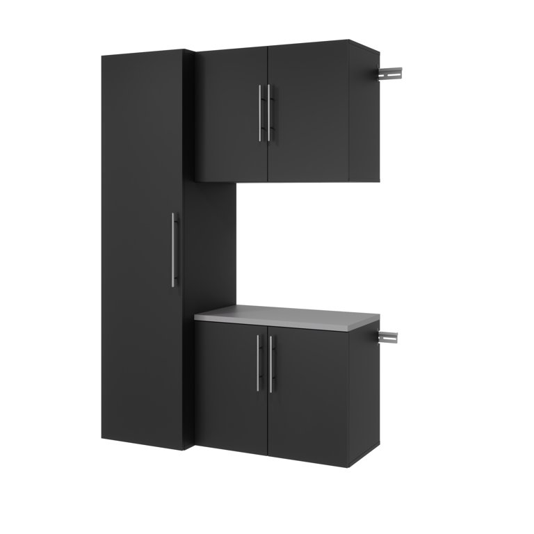 HangUps Shoe Storage Cabinet Black - Prepac