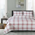 thumbnail image 2 of 100% Cotton 3 Pieces Flannel Sheets - Deep Pocket - Breathable Flannel Bed Sheets Includes Flat Sheet, Fitted Sheet & 1 Pillowcase - Textured Check, Twin XL, 2 of 8