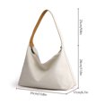 thumbnail image 2 of Bolso de mano de lona para mujer Bolso de hombro grande Bolso de mano Hobo Abanopi Caqui, 2 of 7