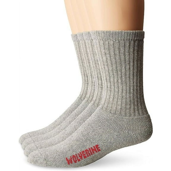 Wolverine 4 Pack Cotton Socks Mens W91102670-020