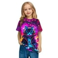 thumbnail image 5 of Spazoro Toddler Girls T-shirts, Casual Crewneck Summer Tie Dye Short Sleeve Tops Tee Multicolor Size 5 T, 5 of 9
