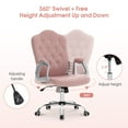 thumbnail image 6 of BarberPub Ergonomic Swivel Office Chair, Height Adjustable Desk Chair with Wheel, 6 of 9