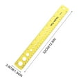 thumbnail image 2 of Japceit Flexible Rubber Ruler with Bendable Design, Shatterproof Measuring Tool for Precise Work, Soft Plastic Straight Edge for Crafting, Multipurpose 30cm Foldable Measuring Instrument, 2 of 2