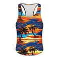 thumbnail image 4 of HaoXianJian Hawaiian Print Mens Sleeveless Tank Tops Workout Gym Shirts Palm Tree Vintage Style Beach Graphic T-Shirt Workout Tank Top Undershirts Plus Size S-4X, 4 of 4