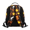 thumbnail image 5 of KUIFORTI Fire Basketball Toddler Backpack Boys Kids School Bag with Multiple Organizer Pockets Adjustable Straps 13.5 Inch for Preschool Kindergarten Back to School Gifts, 5 of 7