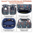 thumbnail image 6 of Women's Weekender Bag 18in Cotton Carry On Overnight Travel Duffle Bag Lightw..., 6 of 8