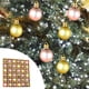 thumbnail image 4 of Bolas navideñas de 3 cm con formas especiales | Juego de 36 adornos de plástico mate | Adornos para árbol pintados y colgantes navideños, 4 of 5