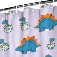 thumbnail image 3 of Lavender Dinosaurs Hatching Eggs Shower Curtain 36"x72" ,Bathroom Decorative Shower Curtains Set with 12 Hooks,Modern Waterproof Washable Shower Curtain, 3 of 6