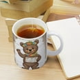 thumbnail image 5 of Christmas Coffee Mug - Bear With Positive Quote Coffee Ceramic Mug Porcelain Latte Tea Cup - 330 ml / 11 oz White Ceramic Mug, 5 of 8
