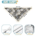 thumbnail image 6 of Dog Bandana 1 Pack,Gray Gold Hexagon Marble Pattern Bandanas for Dogs,Cat Bandana,Small/ Large Dog Bandana 2 Size,Dog Bandanas, 6 of 6