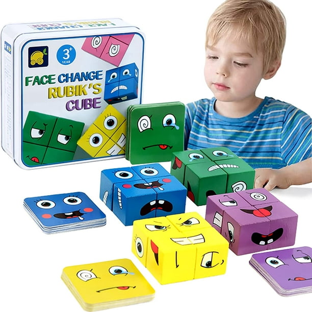Cube d'activité bébé Montessori correspondant pour l'activité de jeu