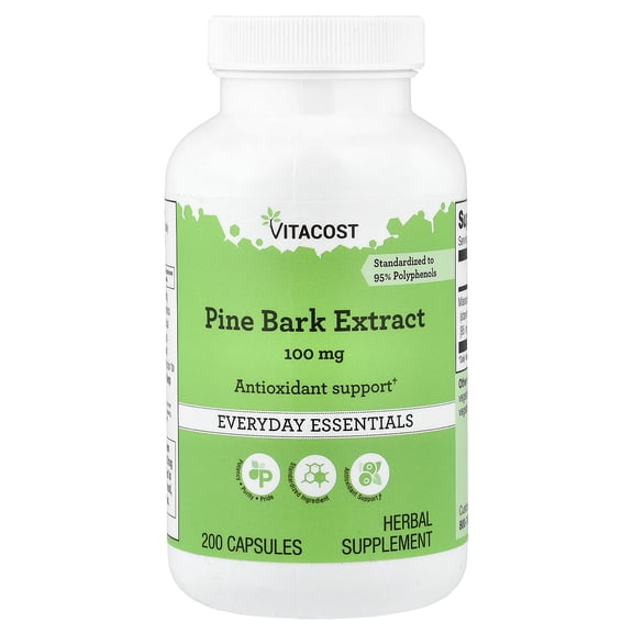 Vitacost Pine Bark Extract, 100 mg, 200 Capsules