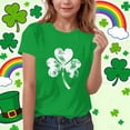 thumbnail image 2 of MKOSPLRT T-Shirts de la Saint-Patrick pour Enfants 3-15 Ans T-Shirts Graphiques Cœurs d'Amour Manches Courtes Col Rond T-Shirts de Détente T-Shirts de Fête, 2 of 6