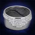 thumbnail image 1 of Women Rhodium 925 Sterling Silver Ring with AAA Grade CZ in Clear - Size 5, 1 of 1