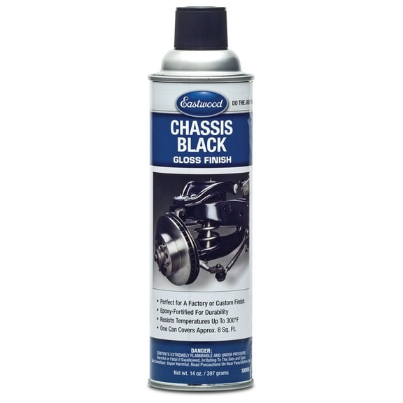 Eastwood Chassis Black Gloss Frame and Suspension Spray Paint Aerosol 14 oz