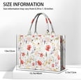 thumbnail image 3 of Large Capacity Tote Bag,Pioneer Flower Floral Print Pattern Handbag Fashion Luxury Tote Bag,15.7"x13"x 5.1" Inches,Laptop Compatible, 3 of 6