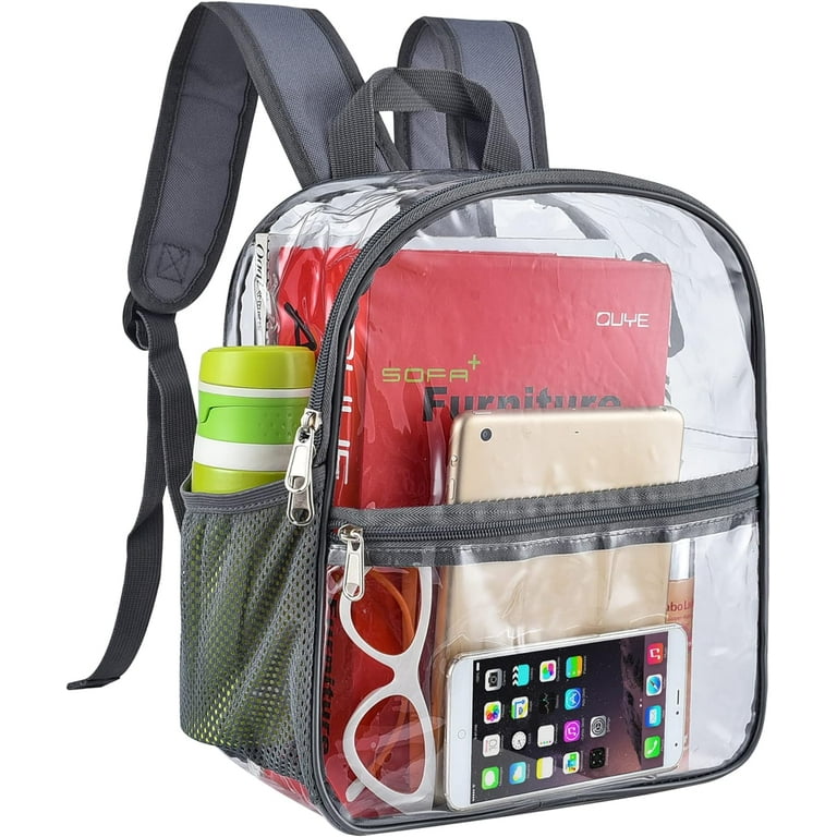ARAZIYT Clear Stadium Backpack 12x6x12 Mini Small Clear Bag Stadium Approved Great for Games Sport Events Festival Concerts,Women Men Unisex, Adult ARAZIYT Clear Stadium Backpack 12x6x12 Mini Small Clear Bag Stadium Approved Great for Games Sport Events Festival Concerts,Women Men Unisex, Adult
