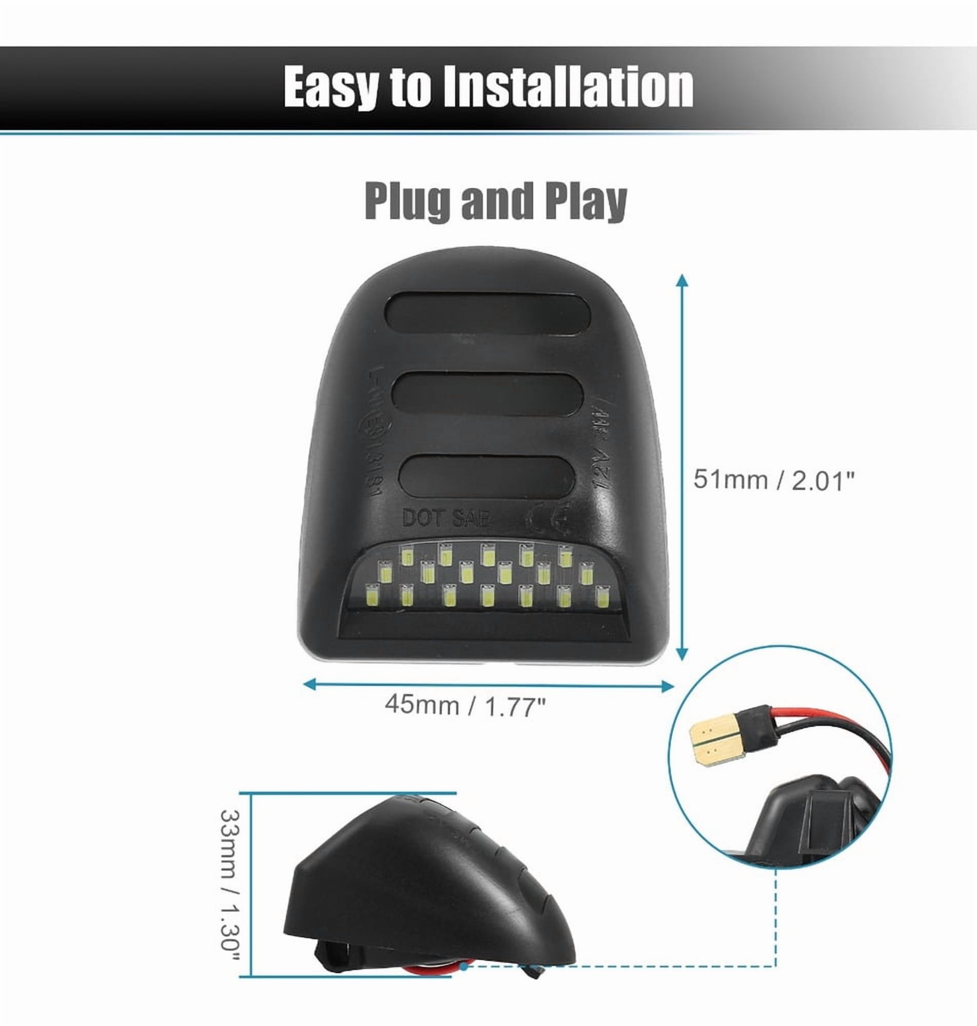 Applicable to LED License Plate Lights for Chevrolet Silverado 1500 2500 3500