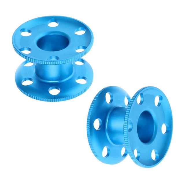 2x bobina de tecnología de aleación de aluminio Rome para aplicaciones kusrkot Scuba Diving Carrete de dedo