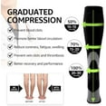 thumbnail image 2 of Compression Socks for Women & Men Circulation 20-30mmHg Knee high Plus Size Wide Calves is Best Support for Athletic Running Cycling, 2 of 5