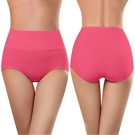 Dasayo Plus Size Panties for Women Cotton High Cut Tummy Control Butt Lifting Panties Underpants for Women Hipster L