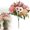 Pink, variant on 13.8-Inch Pink Artificial Rose Bouquet, 1 Bouquet 7-Branch Faux Flowers for Vase, Table Centerpiece, Wedding and Home Decor