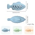 thumbnail image 2 of Blue Fish-Shaped Cat Feeder Toy, Self-Entertainment Durable Chewable Rubber Cat Pet Toy Without Catnip Ball - Blue Silicone Fish Design For Teeth Grinding, Interactive Play -, 2 of 3