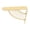 Golden 15cm, variant on Shelf Bracket Decorative Fan-Shaped with Screws Home Bookshelf Golden 15cm