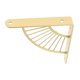 thumbnail image 1 of Soporte de Estantería Decorativa en forma de Abanico Sunnimix con tornillos Dorado 15cm, 1 of 8