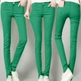 thumbnail image 2 of Charmgo Womens Jeans Clearance, Women Fashion High Rise Jean Classic Solid Color Skinny Jeans Casual Tight Fit Skinny Jeans for Women, Work Pants for Women Green L, 2 of 8