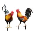 thumbnail image 1 of 2pcs Escultura Pollo Ornamental Estatua Jardín Acrílico para Pascua, 1 of 6