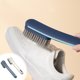 thumbnail image 1 of Cepillo de zapatos multifuncional para limpieza y lavado - Mango de plástico de cerdas duras - azul o blanco - 8 pulgadas de largo - Diseño colgante - Adecuado para botas deportivas, casuales y, 1 of 6
