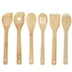 thumbnail image 1 of Juego de 6 espátulas de madera ecológicas para cocinar, utensilios de cocina tallados para Halloween, 1 of 6
