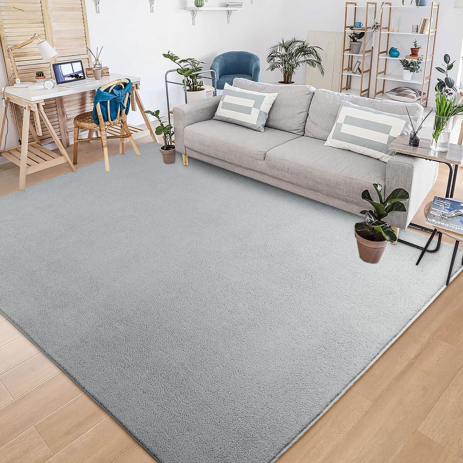 Lochas Soft Modern Area Rug Boho Rugs for Bedroom Living Room Nursery Modern Home Decor Carpet,4'x6',Gray