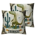 thumbnail image 2 of Nawypu Dinosaur Pillow Cases Dinosaur Room Decor for Boys Room Dino Dinosaur Pillow Covers for Nursery Toddler Boy Room Bedroom Playroom, 2pcs White, 2 of 6