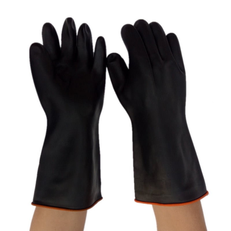 strong rubber gloves