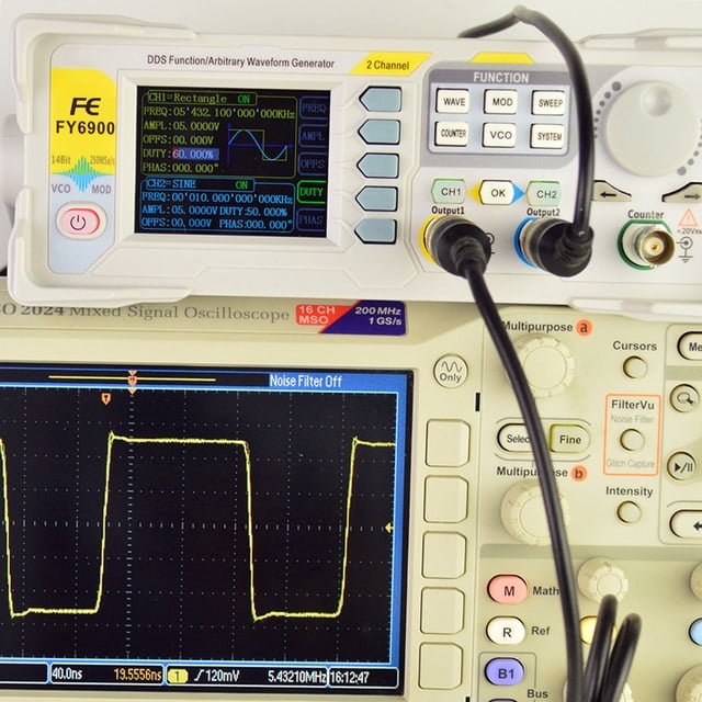 Arbitrary 100MHz Function Generator High Digital DDS Dual-channel Function /Arbitrary Waveform Generator Pulse Source 300MSa/s Frequency Meter VCO