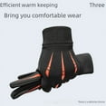 thumbnail image 4 of Guantes de montar para hombre de otoño e invierno, guantes antidesgaste y de terciopelo, guantes deportivos, guantes para mujer resistentes al frío y a las salpicaduras de agua, con, 4 of 6