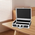 thumbnail image 3 of Caja de seguridad de aleación de aluminio, caja de herramientas para el hogar con cerradura, maletines rígidos, estuche de almacenamiento S, 3 of 6